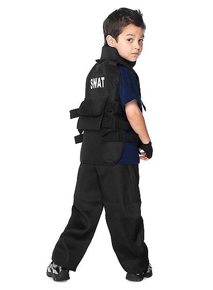 Kinder-Weste Polizei, schwarz, verschiedene Größen (128-152) -  Kinderkostüme Berufe Kostüme & Zubehör für Kinder Kostüme & Verkleiden  Produkte 